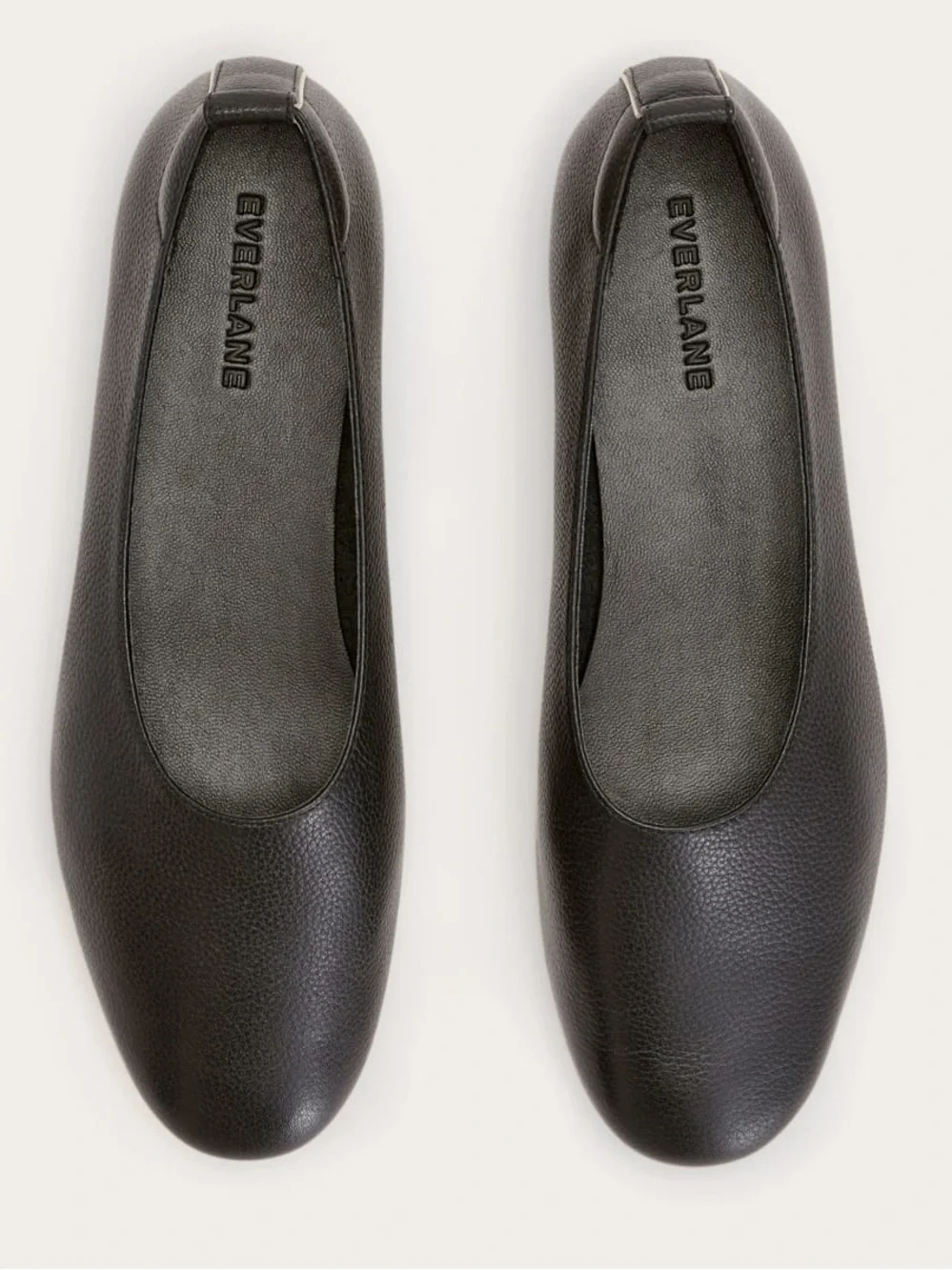 Everlane Day Glove Flat Black Leather Ballet Slip On Size 7.5 NWOB Chic - Picture 2 of 9